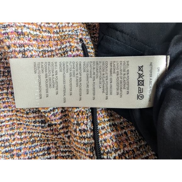 NWT Maeve The Colette Cropped Wide-Leg Pants Tweed Edition Sz 30P Pink #8E506 - Picture 10 of 12